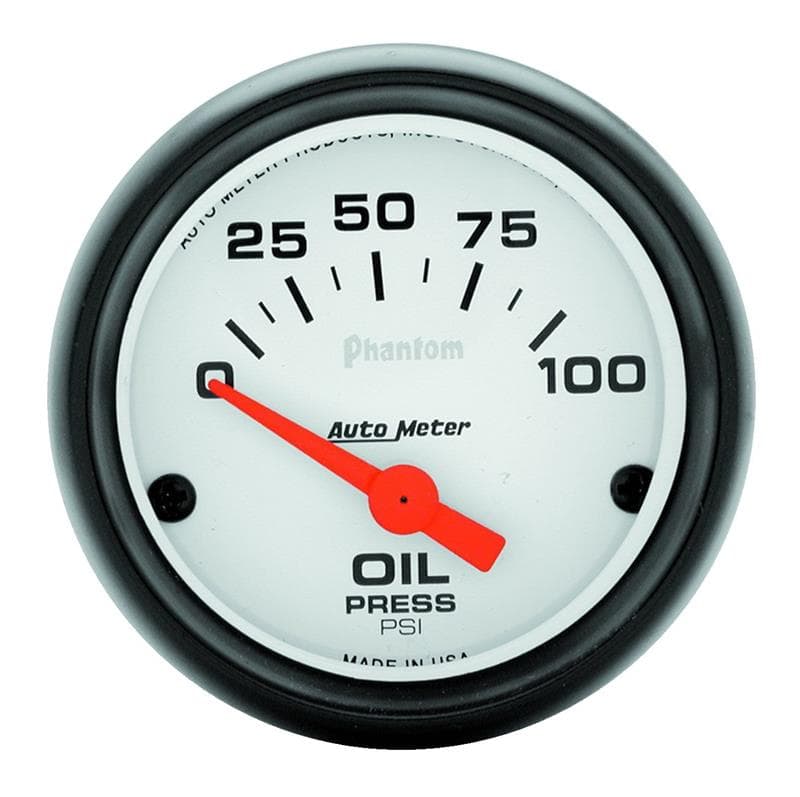 AutoMeter Phantom Oil Pressure Gauge with Air Core Movement - Image 2