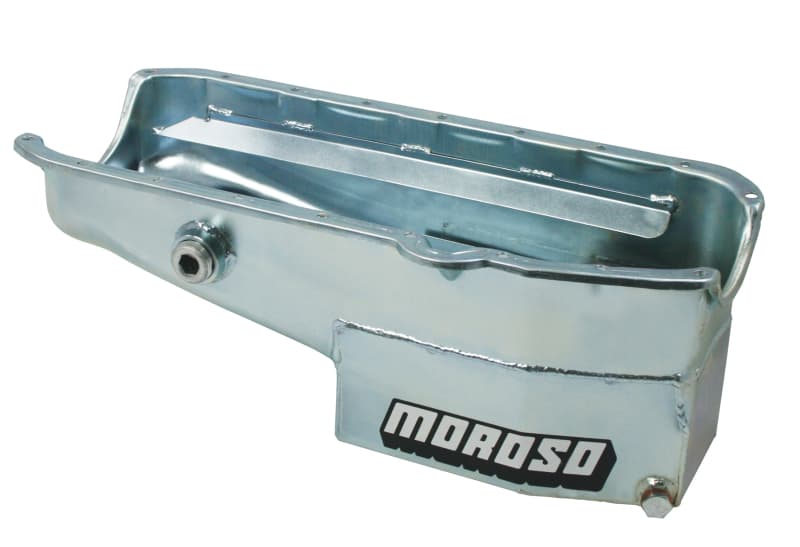 Moroso Oil Pan for Pre-80 Chevrolet Small Block 7qt 7.5in Steel Wet Sump