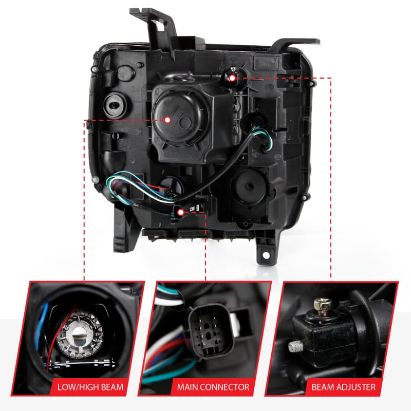 ANZO LED Projector Headlights for Chevy C6 111485 - Image 5