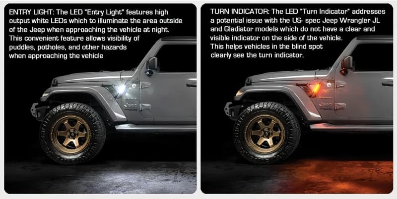 ORACLE Lighting Sidetrack LED Lighting System for Jeep Wrangler JL & Gladiato... - Image 4