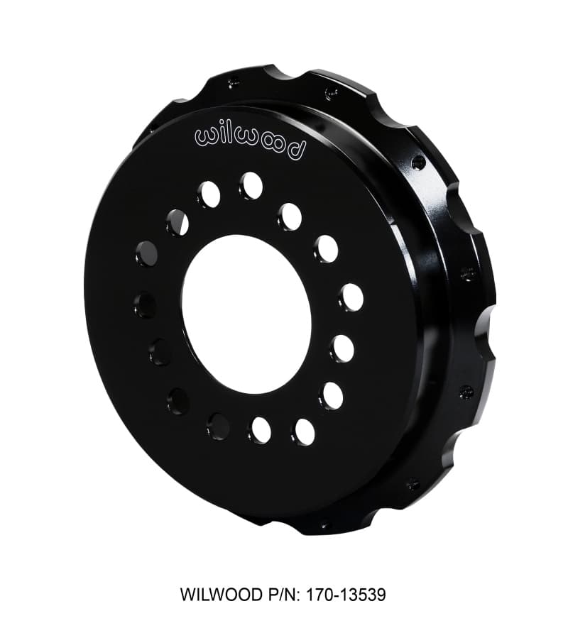 Wilwood Aluminum Rotor Hat for Internal Shoe Parking Brake Kits, Threaded Hole