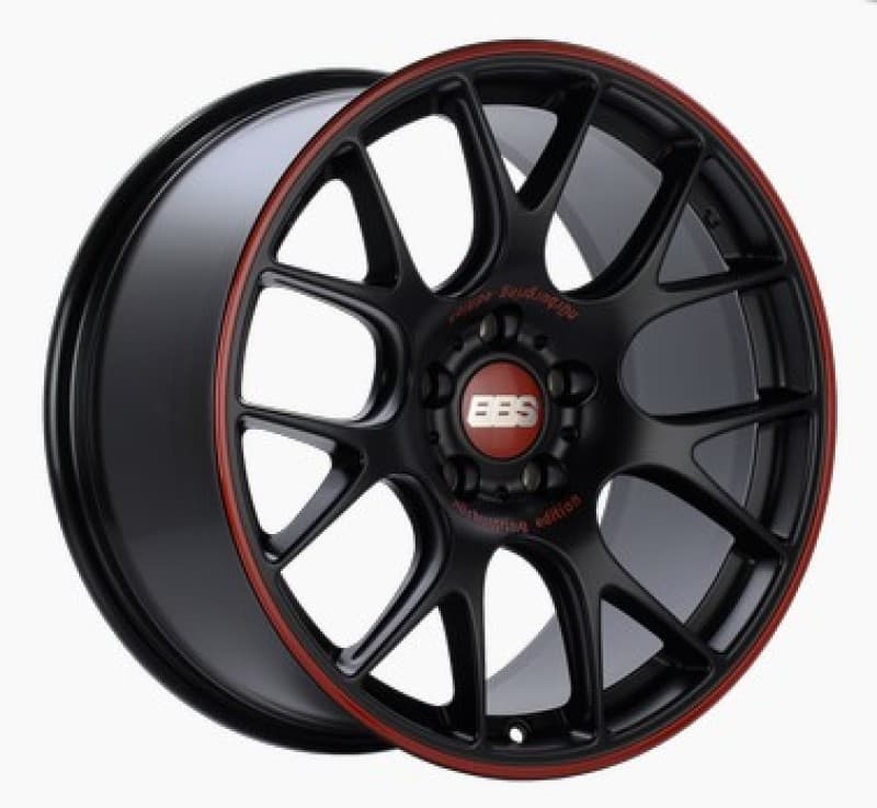 BBS CH-R Nurburgring Edition 18x8.5 5x112 ET47 Satin Black/Red Lip Wheel