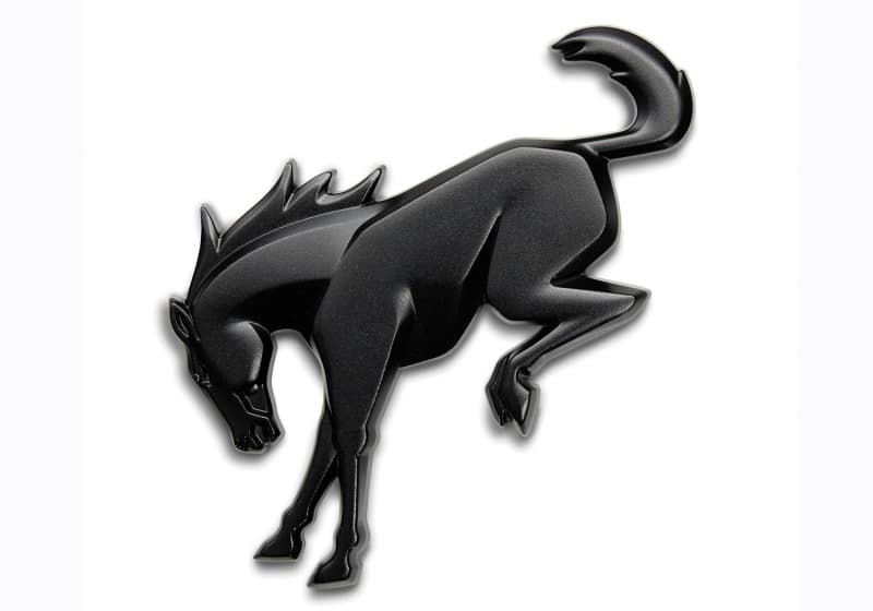 Ford Racing Rear Emblem for Bronco Matte Black - Image 3
