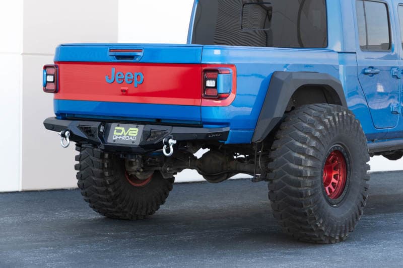 DV8 Offroad Spec Series Rear Bumper for Jeep Gladiator High Clearance with Li... - Image 4
