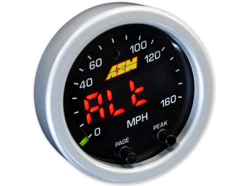 AEM X-Series GPS Speedometer Gauge 4-Digit LED Display with Sweeping Needle - Image 4