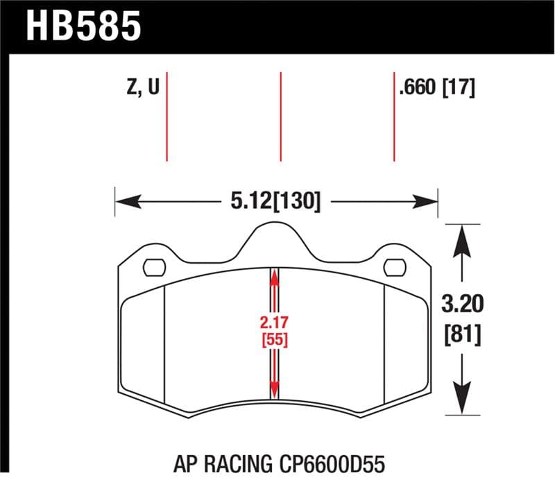 Hawk Performance Ceramic Brake Pad Set for Street Vehicles High Performance C...
