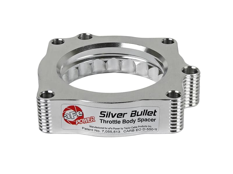 aFe Silver Bullet Throttle Body Spacer for Improved Airflow T-6061 Billet Alu... - Image 3
