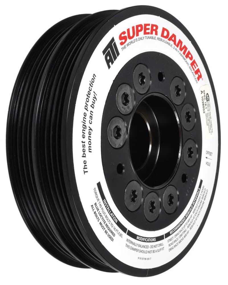 ATI Damper for Toyota 3SGTE MR2 Turbo 1990-1995 5.67in Aluminum 4 & 4 Groove