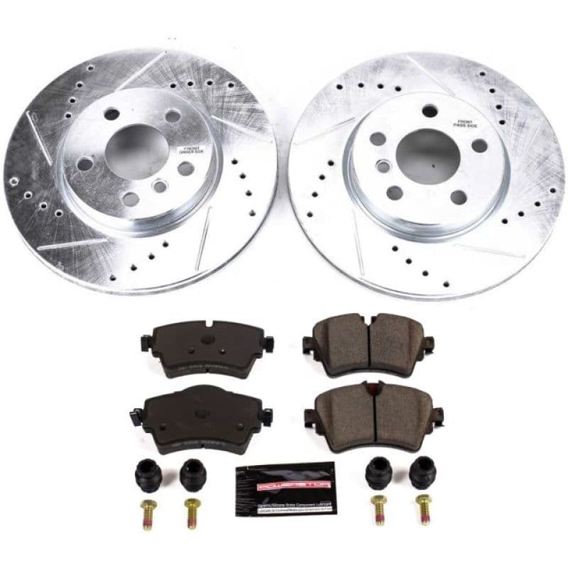 PowerStop Z23 Evolution Brake Kit for Daily Driver Carbon-Fiber Ceramic Pads
