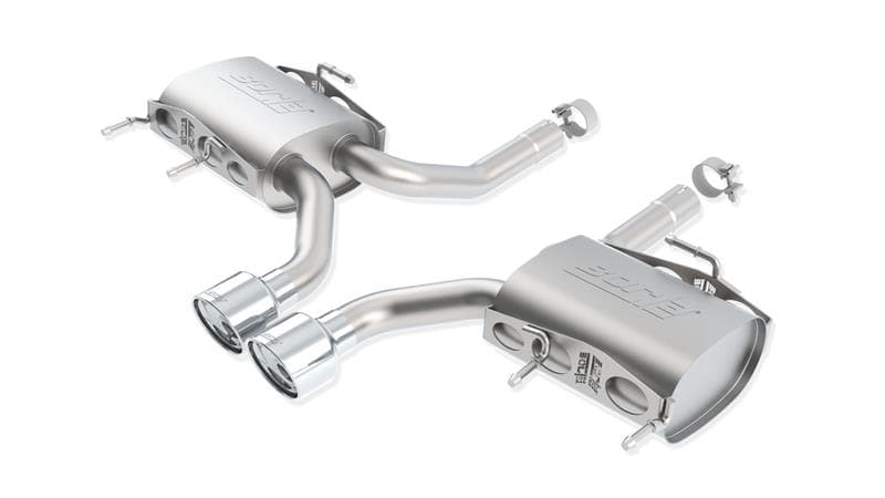 Borla Axle-Back Exhaust System for Chevy C6 Polished T-304 Stainless Steel Tips - Image 2