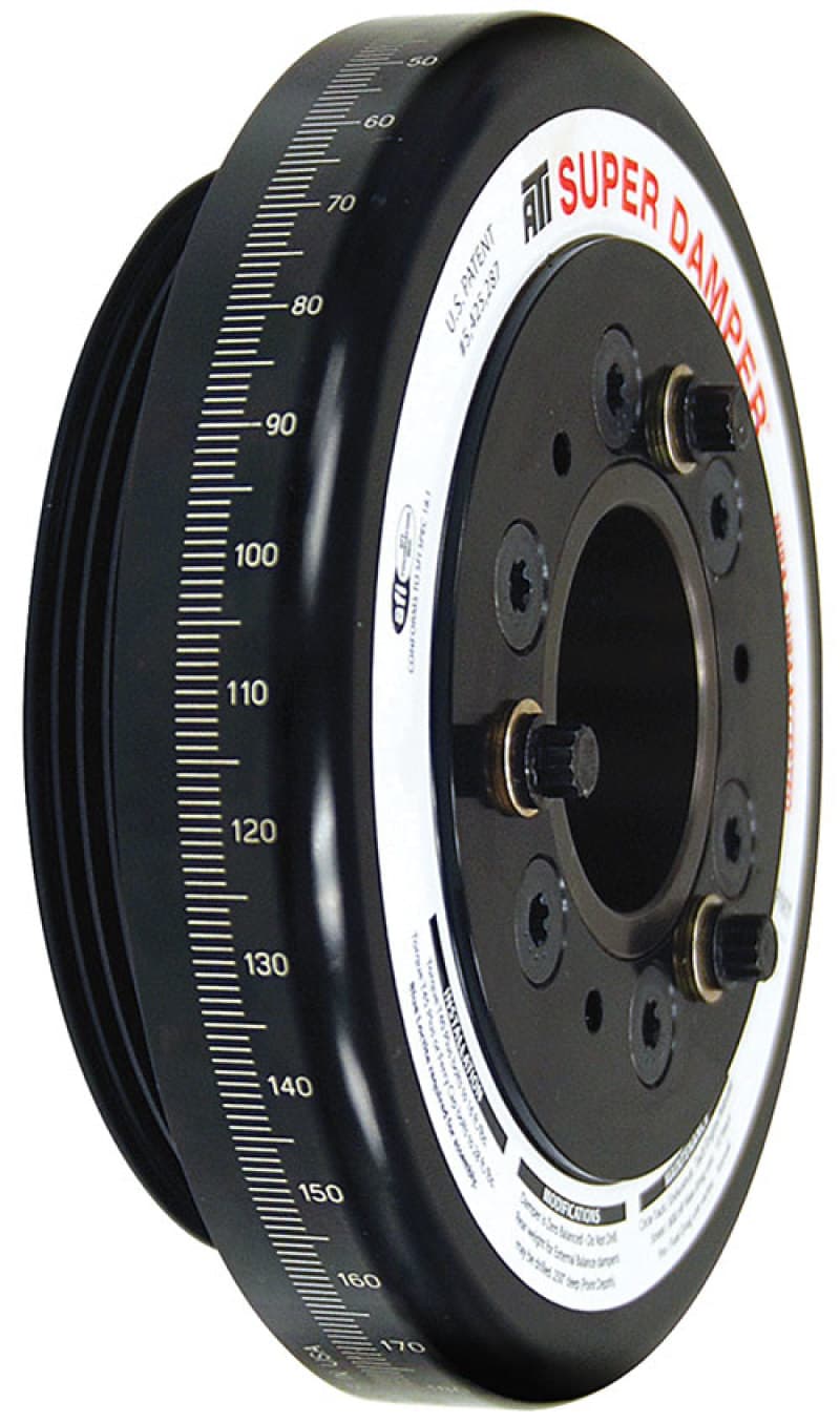ATI Damper for Honda D 7.074in Aluminum 4 Groove Rear Pulley 10% Underdrive