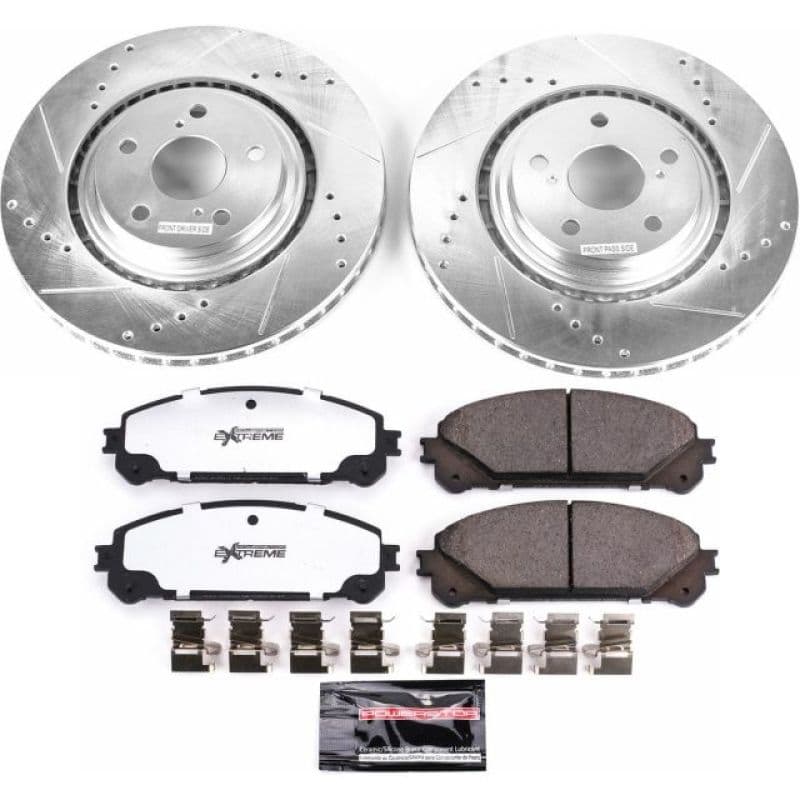 PowerStop Z36 Truck & Tow Brake Kit for Trucks 4x4 SUVs Ceramic Carbon-Fiber ...