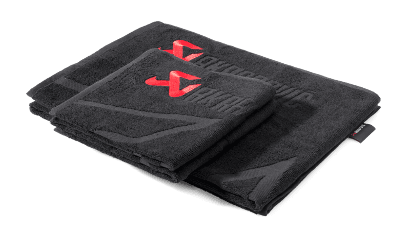 Akrapovic Towel Set Black with Red Logo