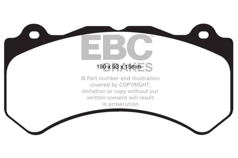 EBC Brake Pad Set for Chevy C6 Greenstuff High-Performance