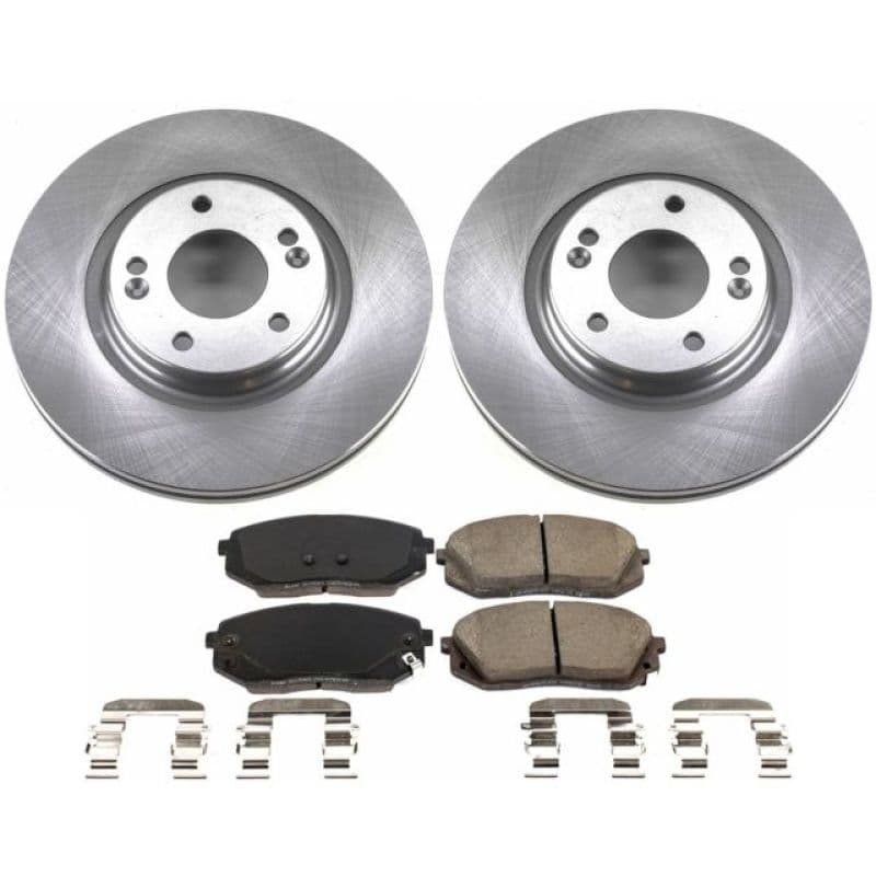 PowerStop Z17 Autospecialty Brake Kit for Daily-Driver with Ceramic Pads & Ro...