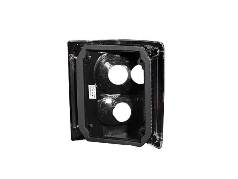 ANZO Tail Light Assembly Pair Clear/Red Lens Carbon Housing - Image 4