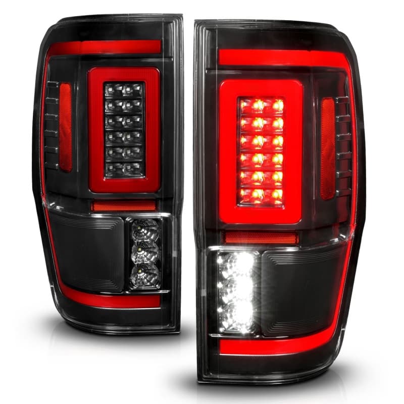 ANZO LED Taillight Assembly for Chevy C6 Clear Lens Black Housing Pair - Image 3