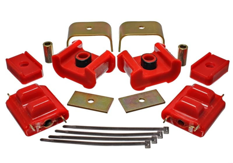 Energy Suspension Eng/Trans Combo Kit Red Polyurethane