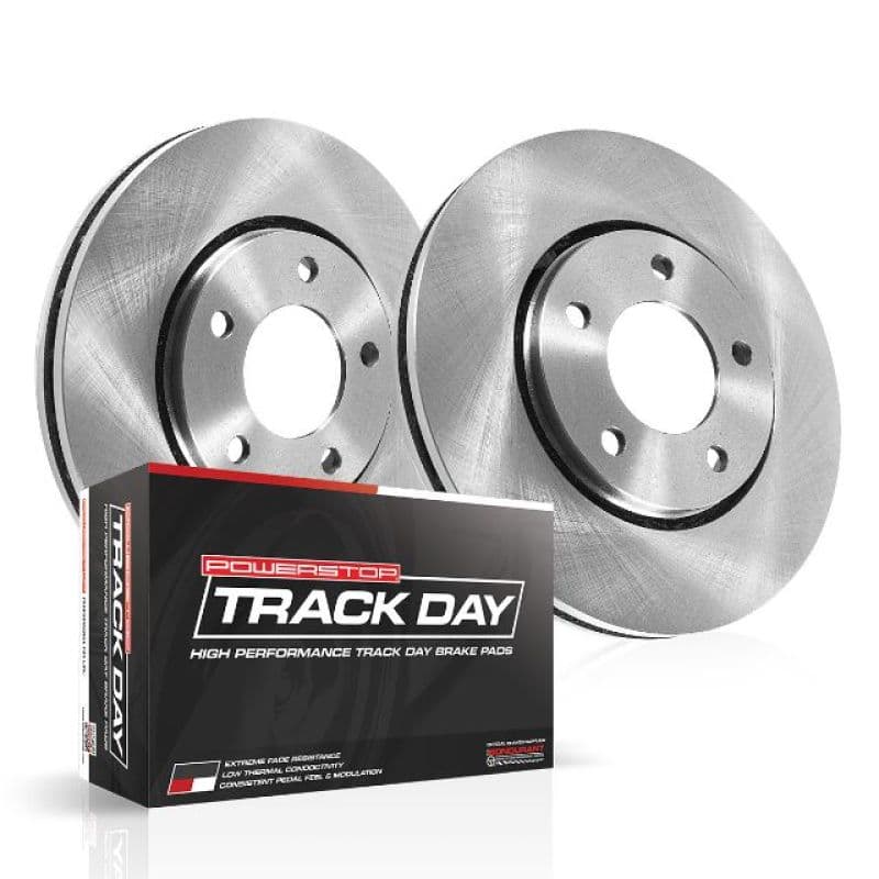 PowerStop Track Day Brake Kit for High-Performance HPDE with Autospecialty Ro...