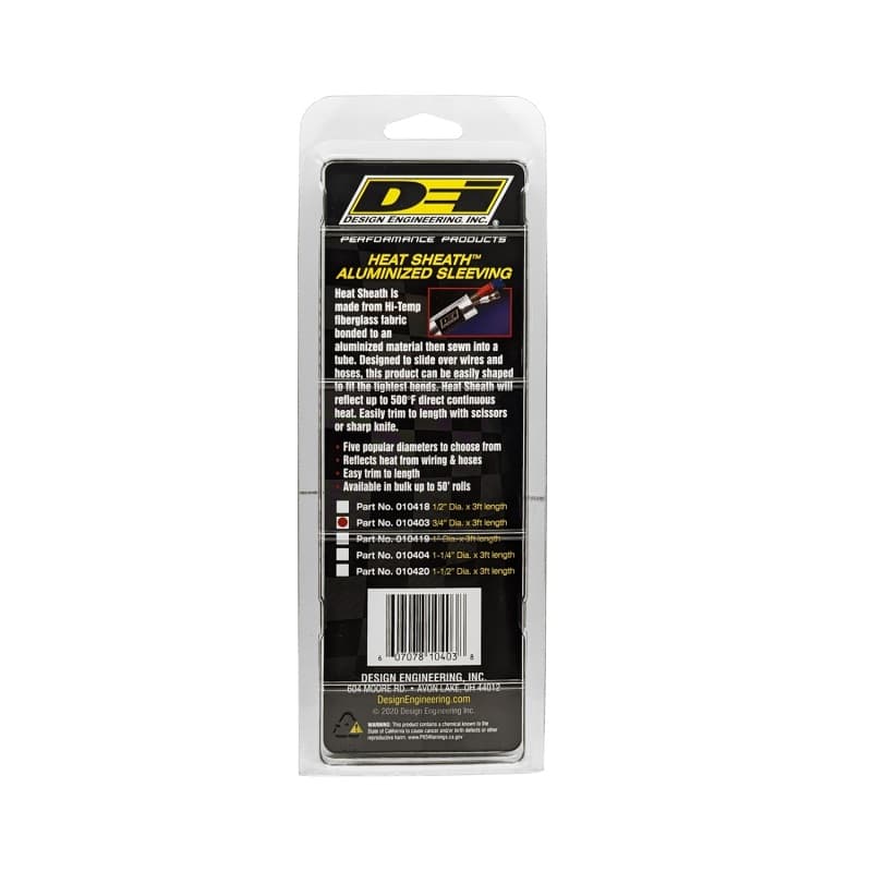DEI Heat Sheath Heat Protection Sleeve Fireproof Up to 500°F High Temp Fabric - Image 3