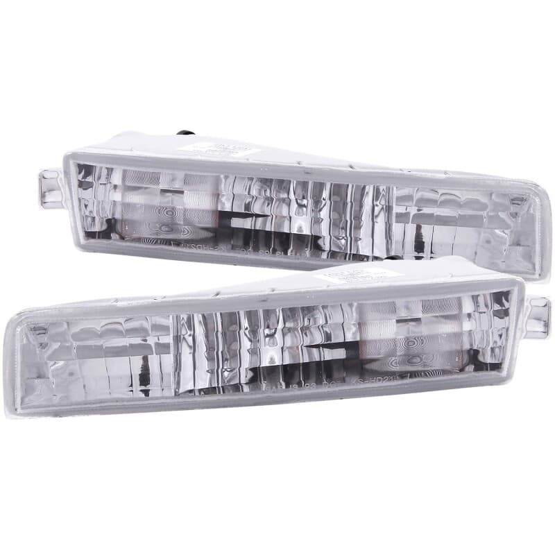 ANZO Euro Parking Lights for Vehicle Clear Lens Chrome Housing Pair - Image 2