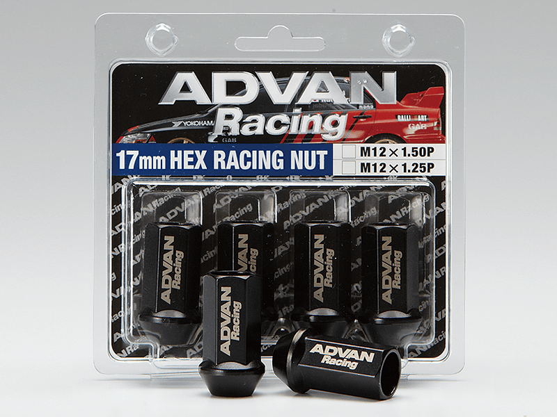 Advan Lug Nuts 12X1.5 Thread Pitch Black 4-Pack
