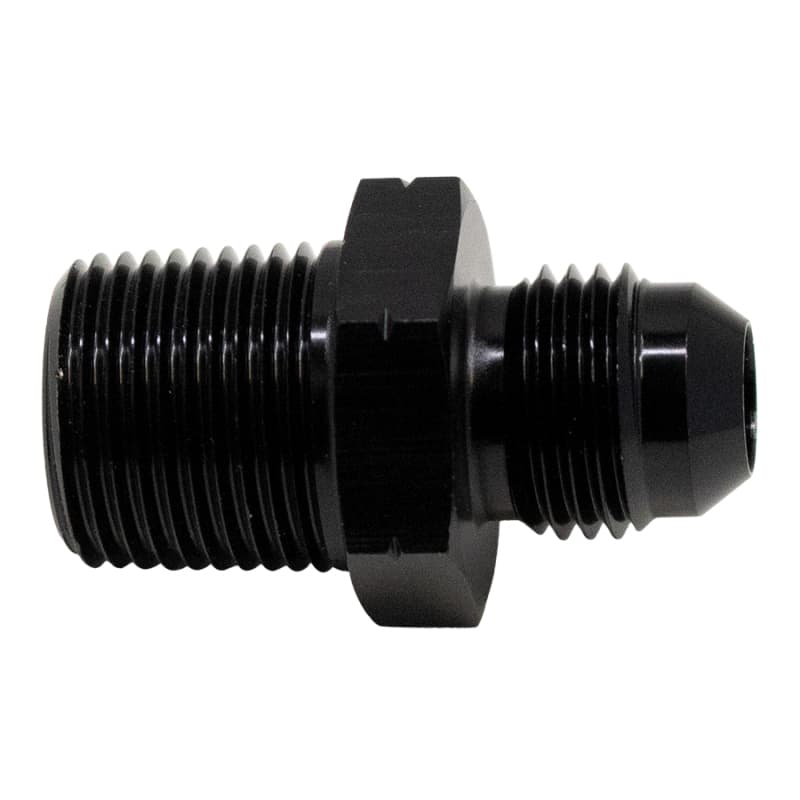 DeatschWerks 6AN to 3/8in NPT Adapter Male Flare Anodized Matte Black