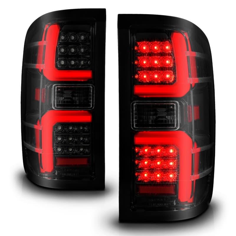 ANZO LED Taillight Assembly for Chevy C6 Clear Lens Black Housing Pair - Image 3