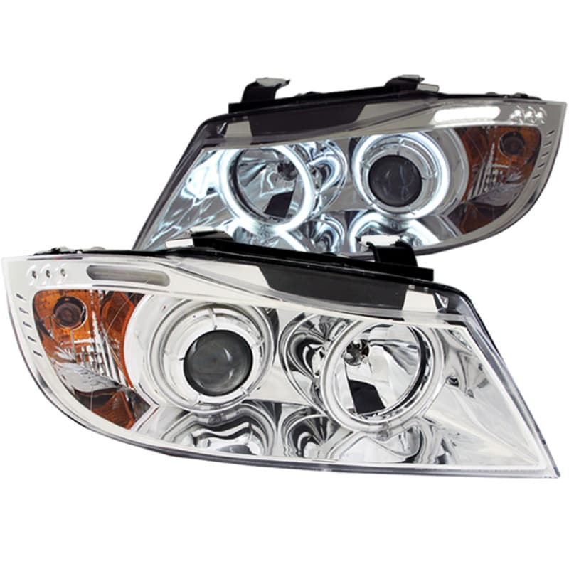 ANZO Projector Headlights for 4Dr & Wagon Non-HID Models with Halo & LED Bar