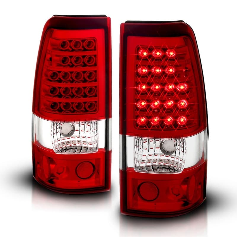 ANZO LED Taillight Assembly for Chevy Silverado 1500 Pair Red/Clear Lens - Image 4