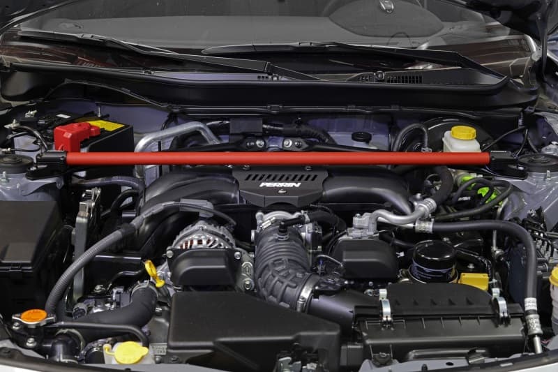 Perrin Performance Front Strut Brace for Subaru BRZ Toyota GR86 Scion FR-S Red - Image 3