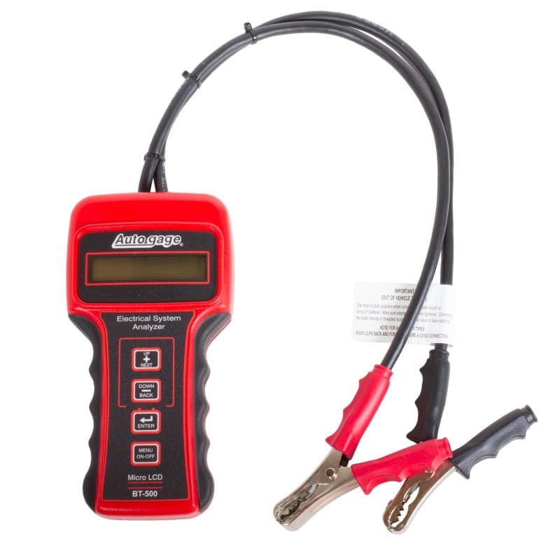 AutoMeter Battery Tester for 6/12/24V Vehicles Autogage BT-500