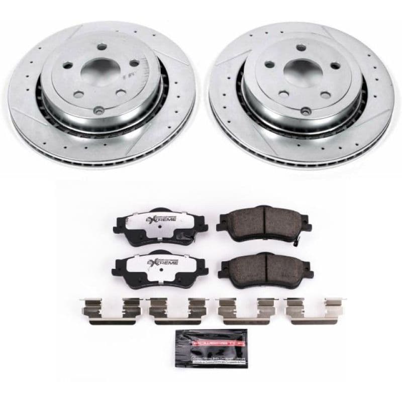 PowerStop Z26 Street Warrior Brake Kit for Muscle Cars Drilled Slotted Rotors...