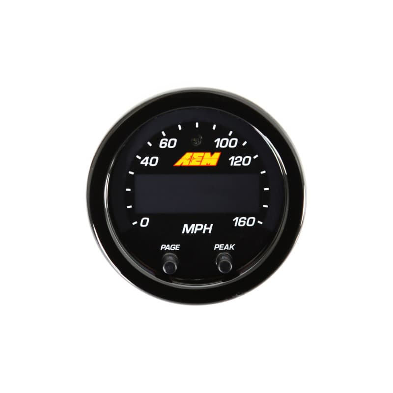 AEM X-Series GPS Speedometer Gauge 4-Digit LED Display with Sweeping Needle - Image 3