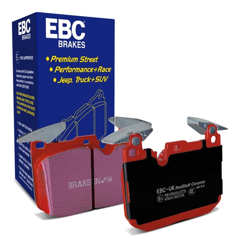 EBC Redstuff Brake Pad Set for Chevy C6 Low Dust Synthetic Fiber Ceramic