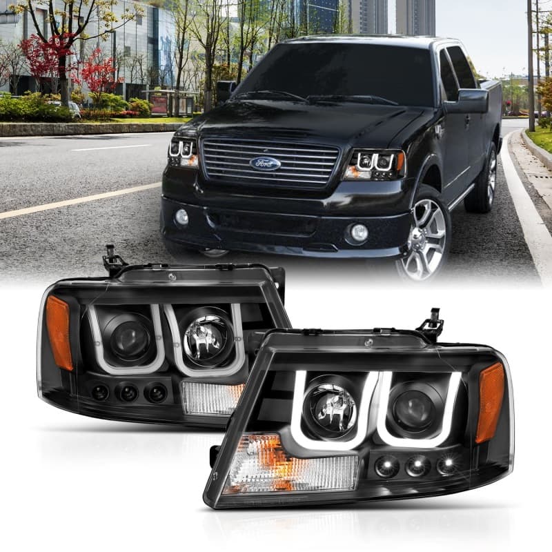 ANZO LED Projector Headlights for Chevy C6 6-Piston 355mm
