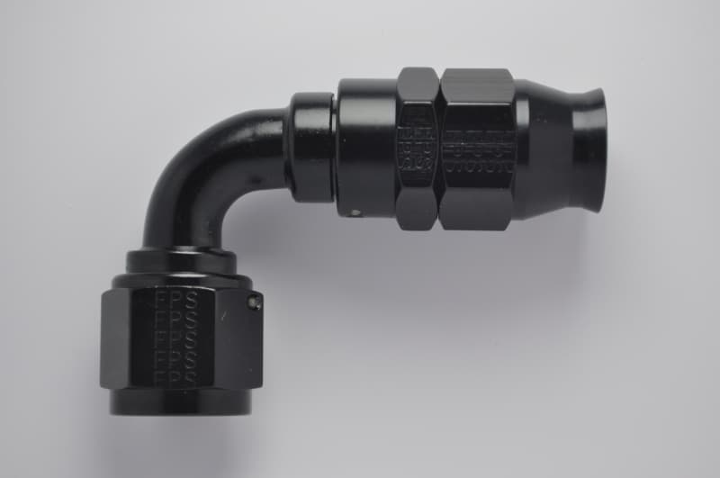 Fragola -8AN 90 Degree Hose End Black for PTFE Hose