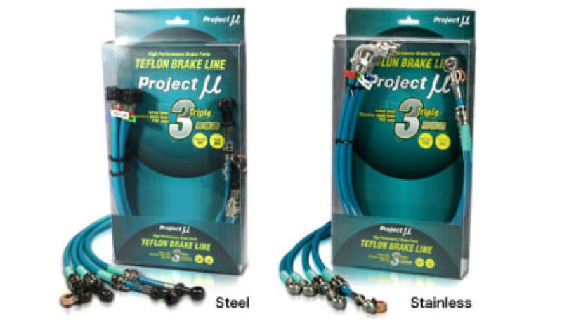 Project Mu Stainless Steel Clear Teflon Brake Lines for Suzuki Cappuccino