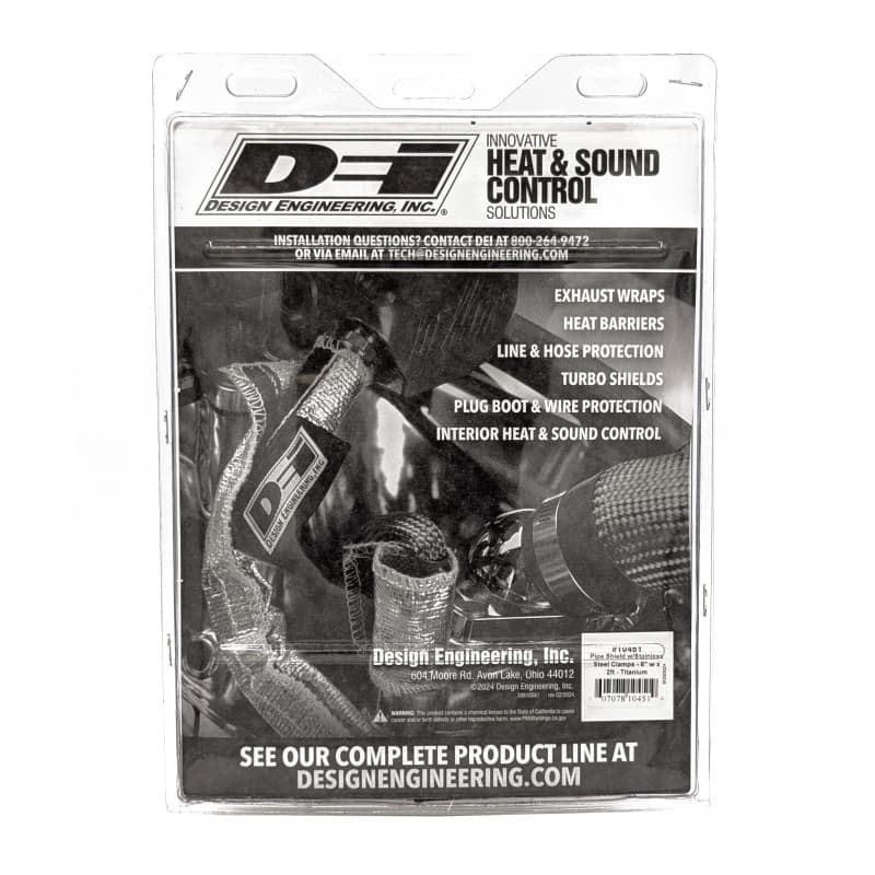 DEI Titanium Pipe Shield Heat Protection for Exhaust Pipes - Image 5