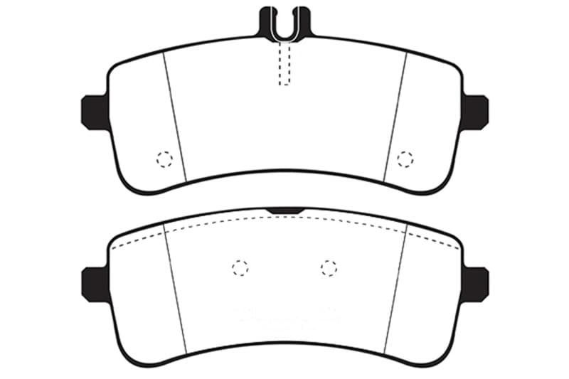 EBC Redstuff Brake Pad Set for High HP Imports Low Dust Ceramic