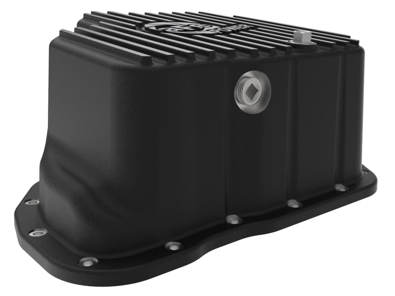 aFe Power Cast Aluminum Oil Pan Cover with Magnetic Drain Plug - Image 5