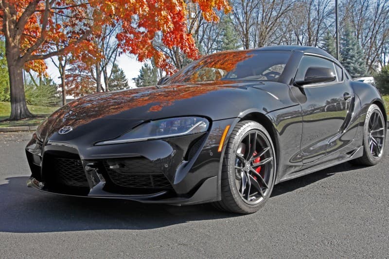 Perrin Performance Tow Hook Kit for 20-25 Toyota Supra Front Black - Image 2