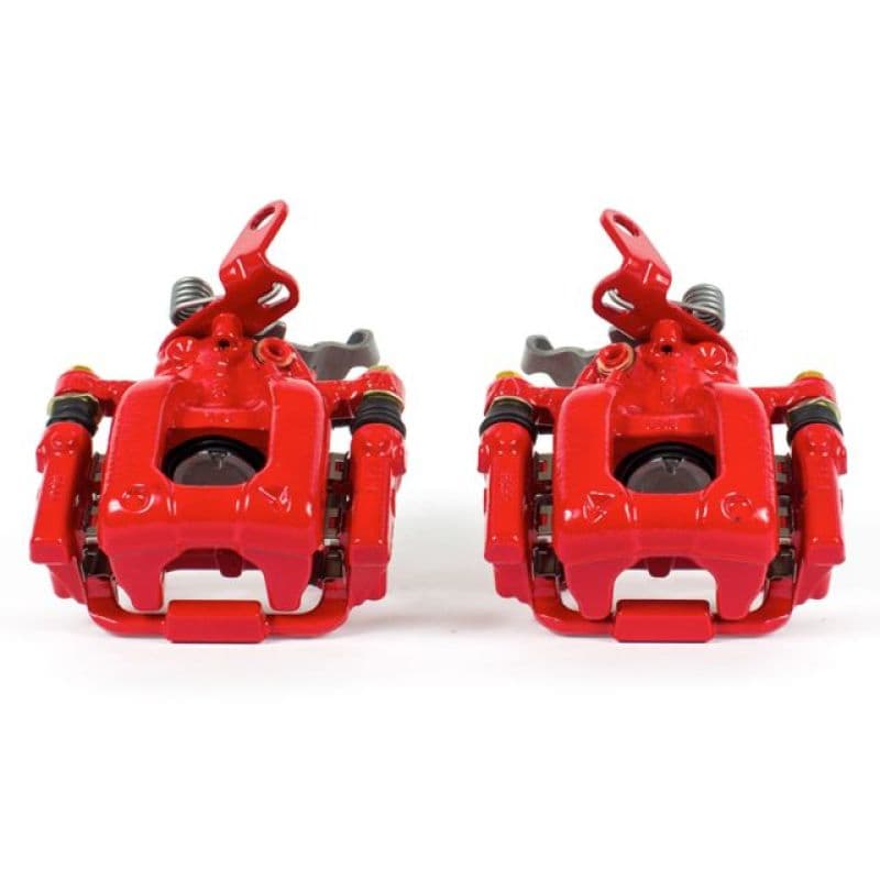 PowerStop Brake Calipers Pair Red Powder Coated Durable Coating