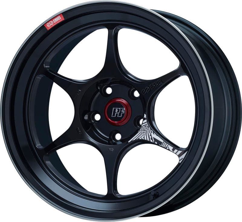 Enkei PF06 18x9.5 5x100 40mm Offset Black Machined Wheels