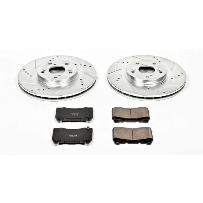 PowerStop Z23 Evolution Brake Kit for Daily Driver Carbon-Fiber Ceramic Pads