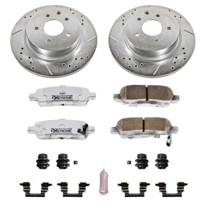 PowerStop Z26 Street Warrior Brake Kit for Muscle Cars Drilled Slotted Rotors...