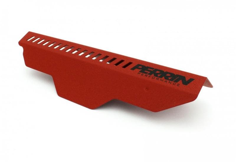 Perrin Performance Pulley Cover for Subaru WRX/STI/Impreza Red - Image 2