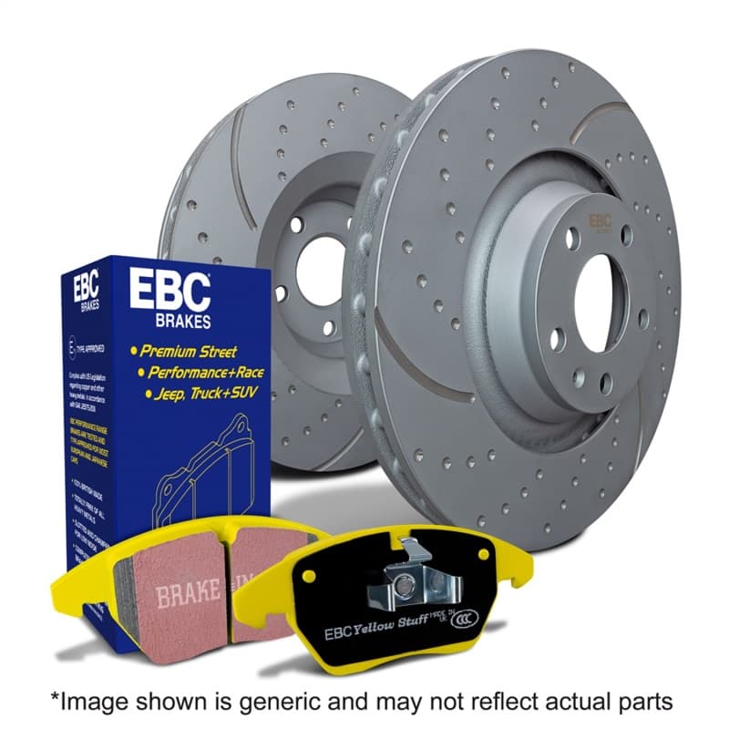 EBC GD Sport Rotor Set with Yellowstuff Pads for High Friction Brake Upgrade