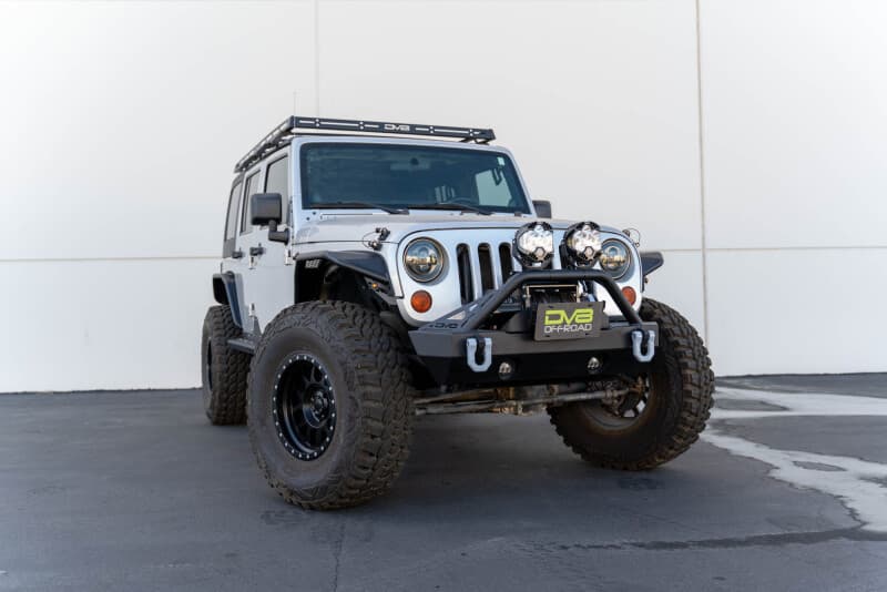 DV8 Offroad Flip-Up License Plate Bracket Fairlead Mounted - Image 2