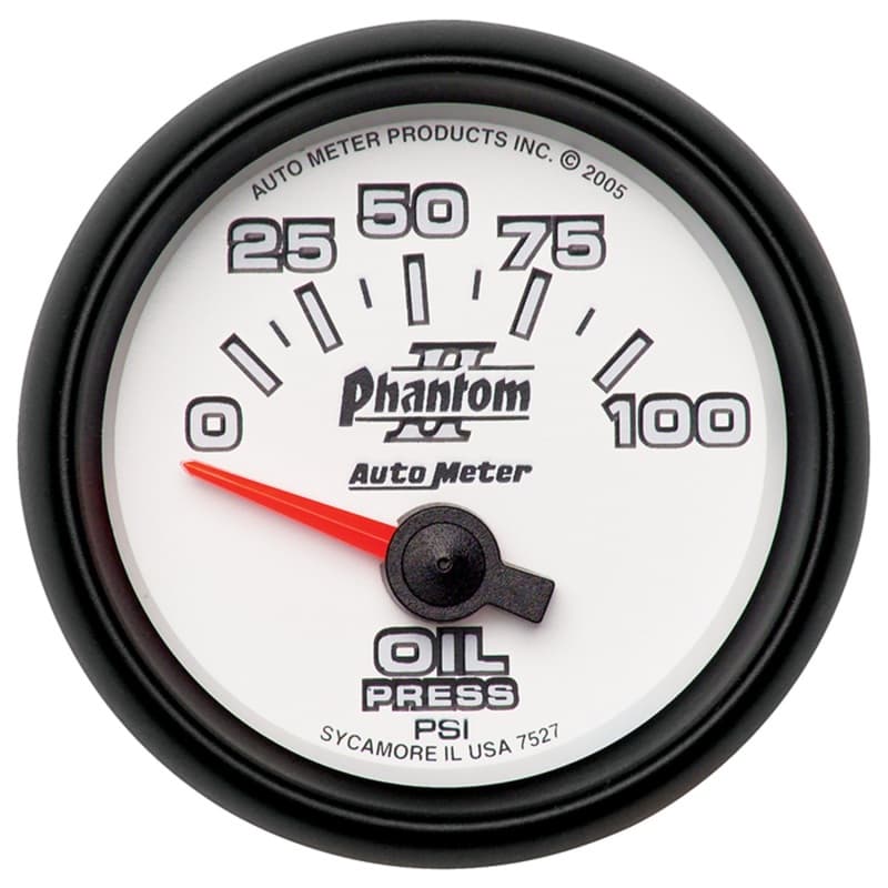 AutoMeter Phantom II Oil Pressure Gauge with Air Core Movement